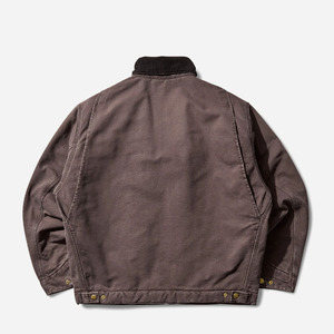 Legendary Whitetails Men's Denim <b>Jacket</b> Waxed Cotton Water Resistant Reversible <b>Mandarin</b> <b>Collar</b> Horn Button Closure Embroidery - Product Image 2