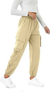 Femmes hiver toile Cargo Joggers haute qualité conception personnalisable élastique extérieur Streetwear pantalons de survêtement - Product Image 4