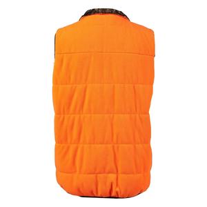 Chaleco de lana Azul Marino/verde oliva para hombre, chaleco Polar 350 Gsm Unisex con ribete marrón, chaleco informal de tiro de caza - Product Image 4