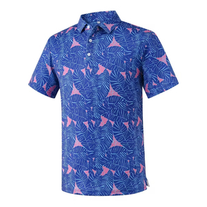 Camiseta de Polo de Golf Sublimada en Oferta, Manga Corta, Fabricada en Poliéster, Corte Ajustado, con Diseño Impreso Personalizado - Product Image 1