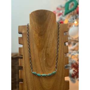 Ensemble collier et boucles d'oreilles Pearline Spencer Kingman en turquoise et argent sterling pour les occasions de cadeaux - Product Image 2