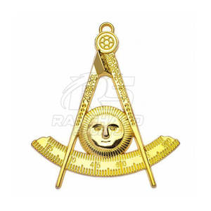 Ensemble de collier et de bijoux maçonniques de qualité supérieure, accessoires de cérémonie de loge, collier maçonnique avec ensemble de bijoux - Product Image 4