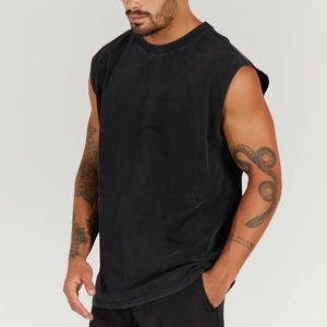 Débardeur Homme Coupe Oversize Effet Délavé Respirant 100% Coton Tricoté Streetwear Conforme aux Normes de Taille et de Poids - Product Image 6