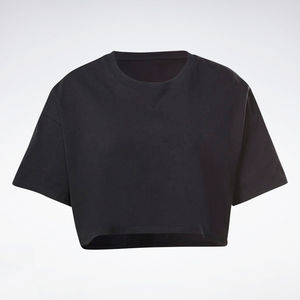 เสื้อยืดผู้หญิงทรงหลวม เสื้อโอเวอร์ไซส์ คอกลม เสื้อยืดสำหรับวิ่ง ฟิตเนส เล่นกีฬา เสื้อครอป - Product Image 1