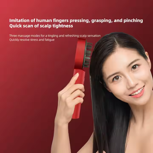 LJ Custom LOGO <strong>Electric</strong> Scalp <strong>Massager</strong> Comb Light Therapy Hair Growth Liquid Applicator <strong>Head</strong> <strong>Massager</strong> - Product Image 3