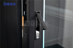 Nhà máy trực tiếp 32u Mạng thép tủ Rack với cửa kính Trung tâm dữ liệu máy chủ thiết bị truyền thông tủ - Product Image 6