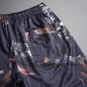 Entrenamiento Atlético Logotipo personalizado 100% pantalones cortos de malla Pantalones cortos deportivos para hombres Color sólido gimnasio Fitness pantalones cortos de malla - Product Image 4