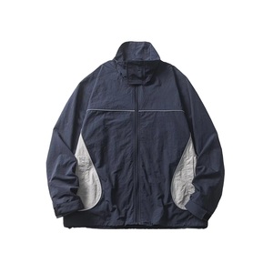 Veste de course pour hommes, veste de sport d'extérieur, coupe-vent en nylon et polyester imperméable, logo personnalisé, unisexe - Product Image 1