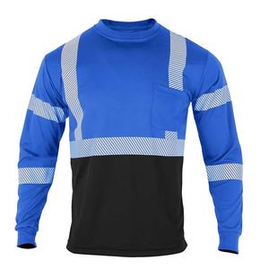 Hi Vi Winter Workwear <b>t</b> <b>Shirts</b> Custom High Quality Night Duty Reflective <b>T</b> <b>Shirts</b> - Product Image 1