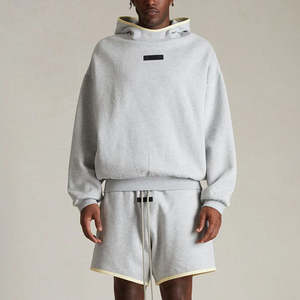 Sweat-shirts à capuche pour hommes, coupe ample, grammage lourd 300-500 g/m², épaules tombantes, unis, vierges pour impression personnalisée - Product Image 5