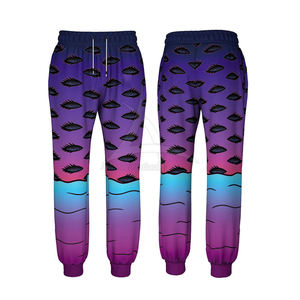 Sublimated Joggers Men Custom Design <b>Winter</b> <b>Warm</b> Cotton Lightweight Casual Regular Fit Mid Waist <b>Trouser</b> - Product Image 1