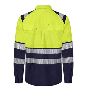 Camisa de trabajo 100% algodón, cómoda y transpirable, tela suave, uniforme de secado rápido. - Product Image 2