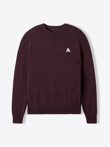 Pull en maille pour homme, col rond, manches longues, fin, 100% coton, respirant, pour l'hiver - Product Image 4