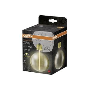 Ampoule LED OSRAM 2.2W LEDMG GB E27 2700K Blanc Chaud Décoration Intérieure 2ème Génération - Product Image 1