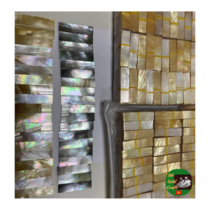 Feuille de placage de coquille, feuille de placage décorative de coquille, feuille de placage de coquille faite à la main pour l'exportation de meubles, de bijoux et de décoration - Product Image 4