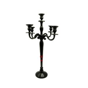 Trending <b>Black</b> Aluminum Candle Holder 5 Headed Handmade <b>Candelabra</b> For Wedding Decoration In Wholesale Price - Product Image 1