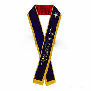 Faja bordada hecha a mano de alta calidad, fajas de bordado táctico para uniforme Masonic Regalia Craft Master OEM - Product Image 1