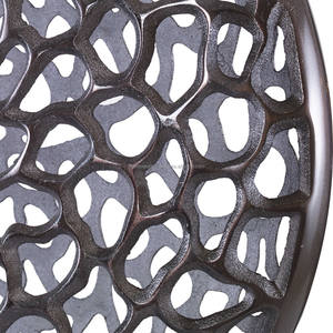 Vente chaude En Aluminium Métal Moulé Net Fleur Vase Noir Nickelé De Table Côtier pour La Décoration De La Maison En Gros De Noël - Product Image 3