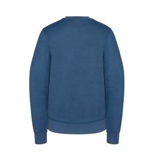 Vente en gros de sweatshirts 100% coton imprimés personnalisés pour hommes épaules tombantes doublées surdimensionnés col rond manches longues côtes manchette pour l'hiver - Product Image 2
