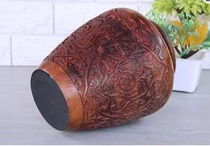 ไม้แกะสลักทำด้วยมือโกศสำหรับเผาขี้เถ้าของมนุษย์วัสดุสิ้นเปลืองสำหรับผู้ใหญ่ชายหรือหญิงโดย ayaans - Product Image 4