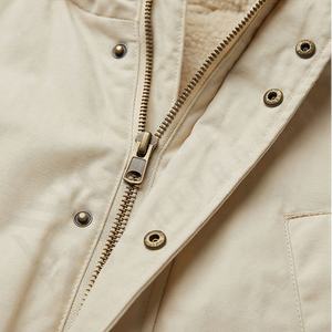 Veste parka d'hiver chaude à capuche pour homme, tissu en toile, col montant, manteau isolé thermique, vêtements d'extérieur résistants, protection contre la neige - Product Image 4