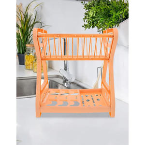 Escurridor de plástico Myrva de 2 niveles, rectangular, sin bandeja, para baño, práctico limpiador de desagües - Product Image 3