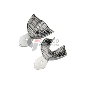 Perforated Metal Trays With Color Coded Handles Stainless Steel Autoclavable Quick Size Identification Clinic Workflow - Product Image 2