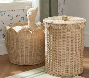 Panier de rangement en rotin naturel avec poignée pour l'organisation à l'intérieur tissé à la main au Vietnam - Product Image 4