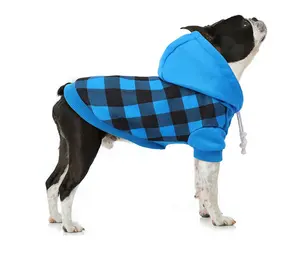 Wholesale Pet Clothes Direct Factory Blank Dog Hoodies Pet Clothing Plain printing all color dog Hoodies