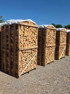 Bois de chauffage naturel séché au four, bois dur fendu en sac de 1 tonne - Product Image 3