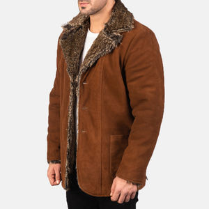 Dernier design Veste en cuir pour homme à manches longues d'hiver Respirante Séchage rapide Personnalisable Veste en toile à col montant tendance pour homme - Product Image 3