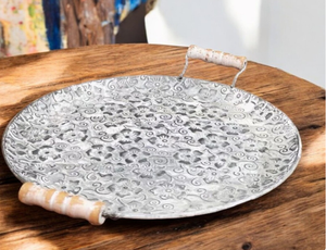 Chất lượng tốt nhất Ấn Độ antiqued phục vụ món ăn tấm Vàng Hoàn thành kim loại thiết kế đồ ăn cho đám cưới bên tối thiểu 50 cái - Product Image 4