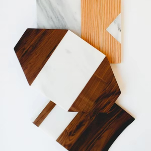 ที่รองแก้วทำจากไม้หินอ่อนทรงกลมสำหรับบ้านสำนักงานหรือโรงแรมบ้านอุ่นสำหรับวางแก้วและเครื่องดื่มทันสมัย - Product Image 2