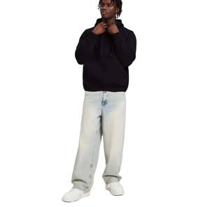 เสื้อมีฮู้ดผ้า100% มีฮู้ดสีพื้นไซส์พิเศษสำหรับผู้ใหญ่สินค้าฤดูหนาว - Product Image 3