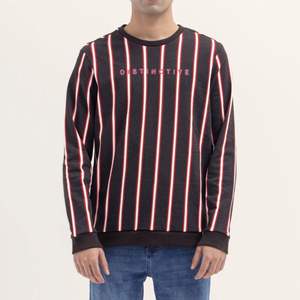 Wholesale Cotton Unisex <b>Fleece</b> Terry <b>Sweatshirt</b> Custom Printed logo stripes Custom Crewneck Men <b>Sweatshirts</b> unisex - Product Image 1