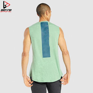 Camiseta sin mangas de malla transpirable informal OEM para mujer con logotipo personalizado entrenamiento deportivo para hombre gimnasio Fitness maratón correr - Product Image 4