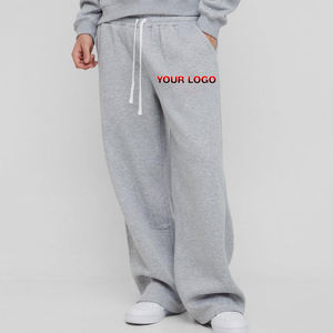 กางเกงวอร์มผ้าฝ้าย100% สำหรับผู้ชายกางเกงวิ่งทรงหลวมพอดีตัวมีโลโก้พิมพ์หน้าจอได้ตามต้องการ - Product Image 1