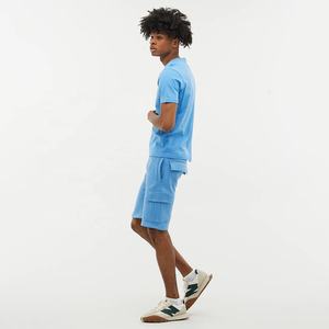 Wholesale Custom Mens Casual Fleece <b>Shorts</b> Summer Gym Wear Soft Breathable <b>Elastic</b> <b>Waist</b> Athletic Streetwear Cotton <b>Shorts</b> - Product Image 4
