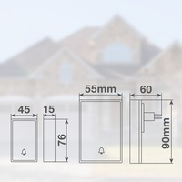 Sonnette sans fil cinétique Plumtre 150 mètres IP44 noire (GSC 104000011)
