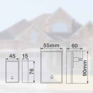 พลัมเทร กระดิ่งประตูไร้สายสีขาว 150 เมตร IP44 (GSC 104000010) - Product Image 4