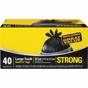 Cheap Price Garbage Bags Plastic <b>Heavy</b> <b>Duty</b> <b>Refuse</b> <b>Sacks</b> Trash Bag With Quick Tie From Vietnam Supplier Support Customization - Product Image 2