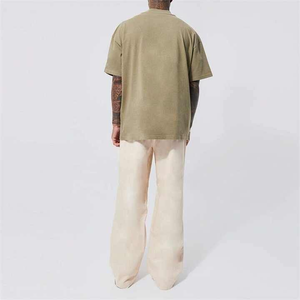 เสื้อยืดสตรีทแวร์ผ้าฝ้ายพรีเมียม ขายส่ง ออกแบบเองได้ เสื้อยืดผู้ชายผ้าฝ้ายนุ่ม สวมใส่สบาย รับผลิตแบบ OEM - Product Image 5