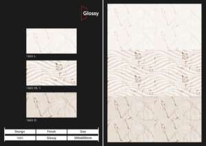 Azulejos cerámicos de pared de primera calidad de 300x600 mm para baño y cocina, acabado brillante, mate, con efecto de azúcar tallado, diseño de pared interior de lujo. - Product Image 4