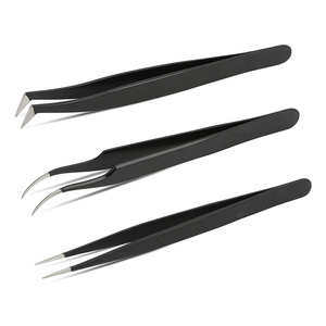 Extensions de cils de marque privée en vrac pince à épiler Logo personnalisé accessoires outil pince à cils pince à épiler or rose diamant - Product Image 1