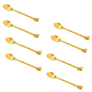 Cuchara de Latón Dorado de Diseño con Motivo de Árbol, Cubertería Elegante para Fiestas y Decoraciones - Product Image 6