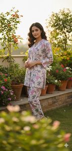 Cotton Printed Light Work Casual Wear Co Ord Set Collection Catálogo completo disponible a precio mayorista, Co-Ord set al por mayor. - Product Image 5