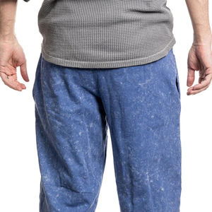 กางเกงวอร์มผ้าฟลีซสำหรับผู้ชายกางเกงสำหรับวิ่งแนวสตรีทแวร์ผ้าคอตตอนซีดจาง - Product Image 4