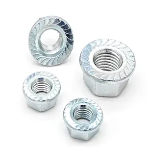 Hexagon Nuts with Flange DIN 6927 Locking Nut DIN STANDARD ANSI ASTM 18.2.2 Prevailing Torque Type All-metal Carbon Steel HQ