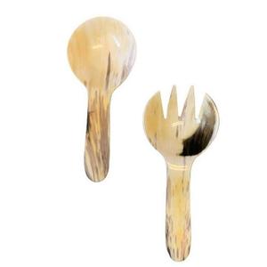 ชุดจานชามสลัดควายฮอร์นช้อนส้อมชุดเครื่องใช้บนโต๊ะอาหารชุดเครื่องใช้บนโต๊ะอาหาร - Product Image 1