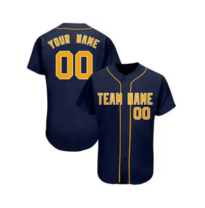 Maillot de baseball noir pour homme avec blocs de couleur rouge et vert, col en V, manches courtes, respirant, en polyester, vêtement de sport - Product Image 2